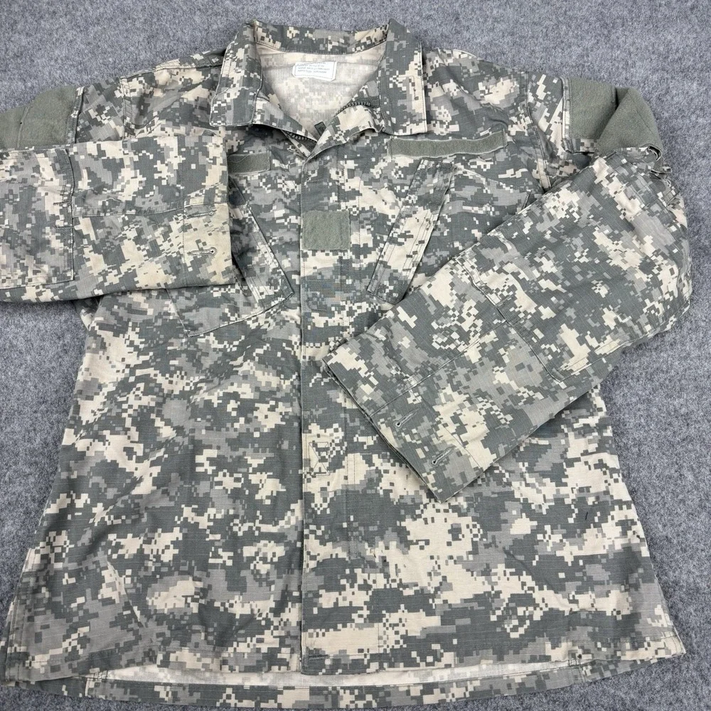 Army Combat Jacket Small Regular Tactical Full Zip Uniform‎ Digital Camo Ripstop